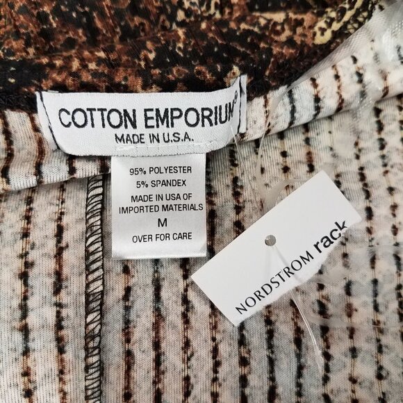 NEW Cotton Emporium Size M Snake Python Print Boho Tunic Dress Babydoll - Picture 8 of 8